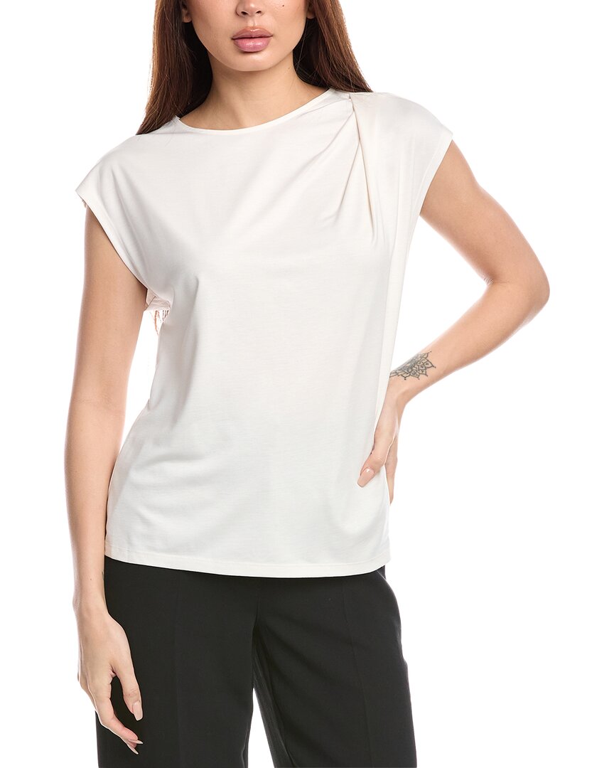 Anne Klein Extended Shoulder Asymmetrical Top