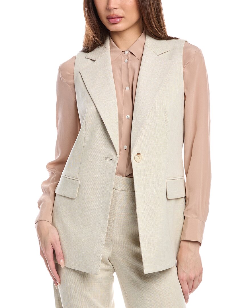 ANNE KLEIN ANNE KLEIN NOTCH COLLAR VEST 