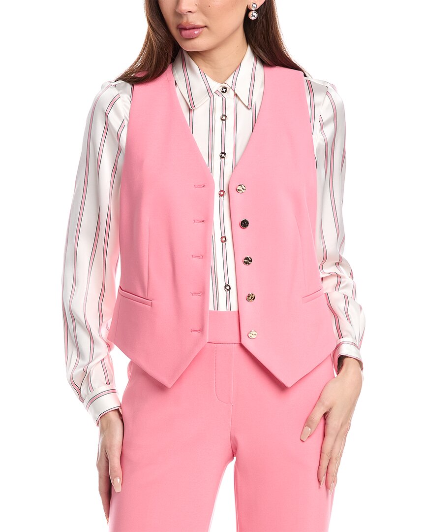 ANNE KLEIN ANNE KLEIN FIVE BUTTON VEST 