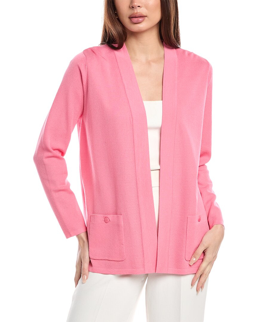 Shop Anne Klein Malibu Cardigan In Pink