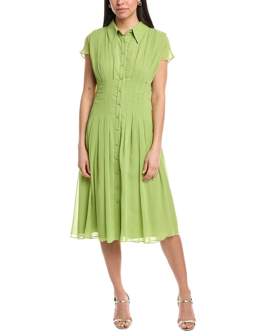 Mikael Aghal Midi Dress In Green