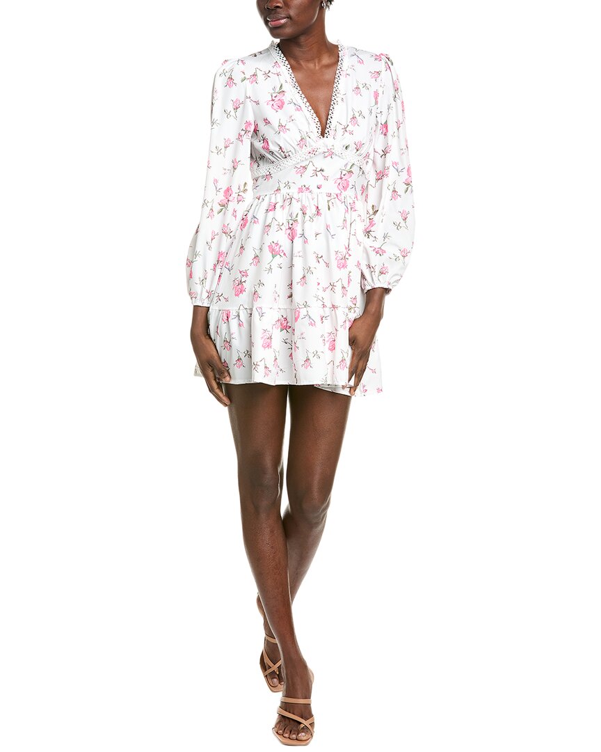 Ipponelli Floral Mini Dress In Pink
