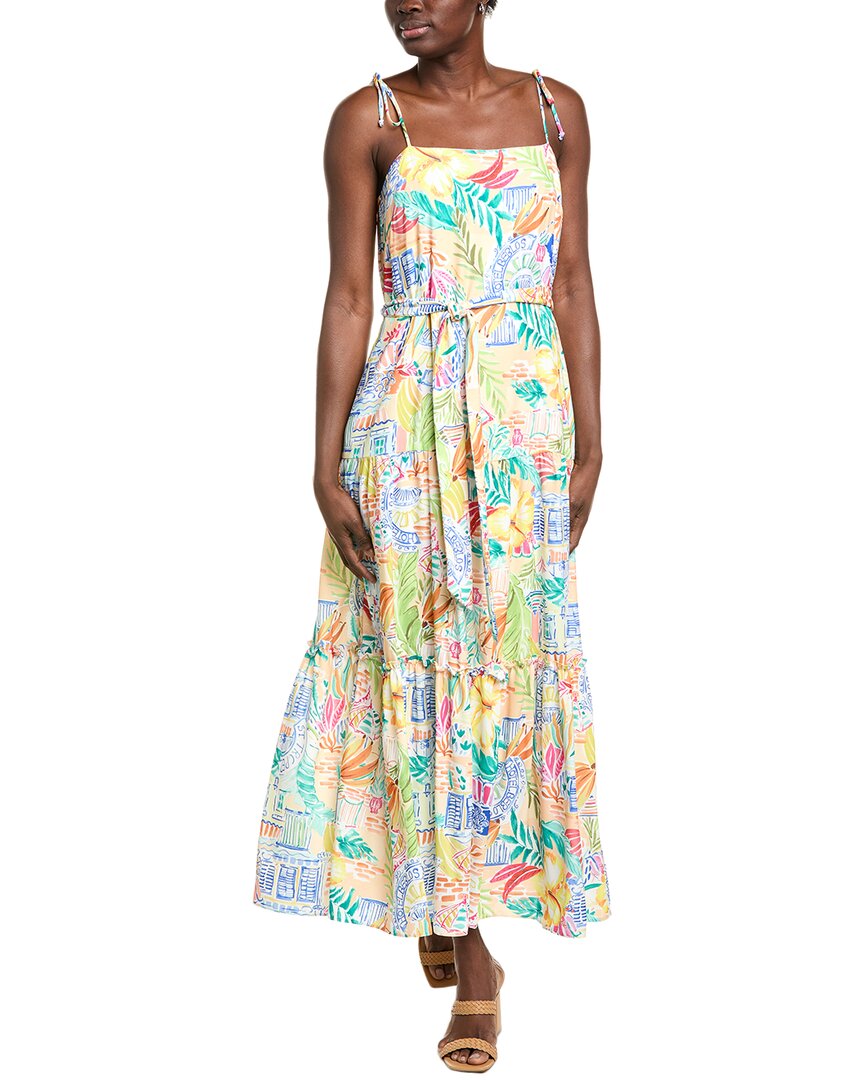 Julia Jordan Flex Midi Dress In Yellow