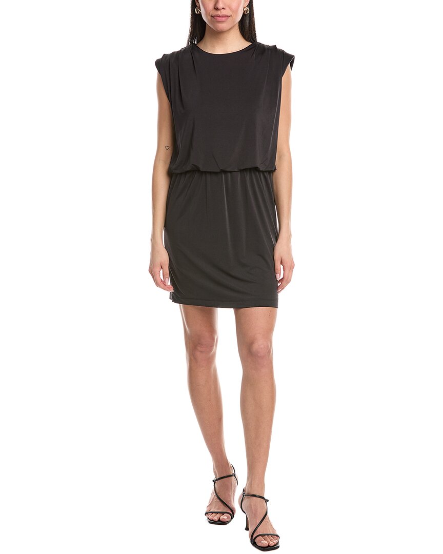 Julia Jordan Satin Mini Dress In Black