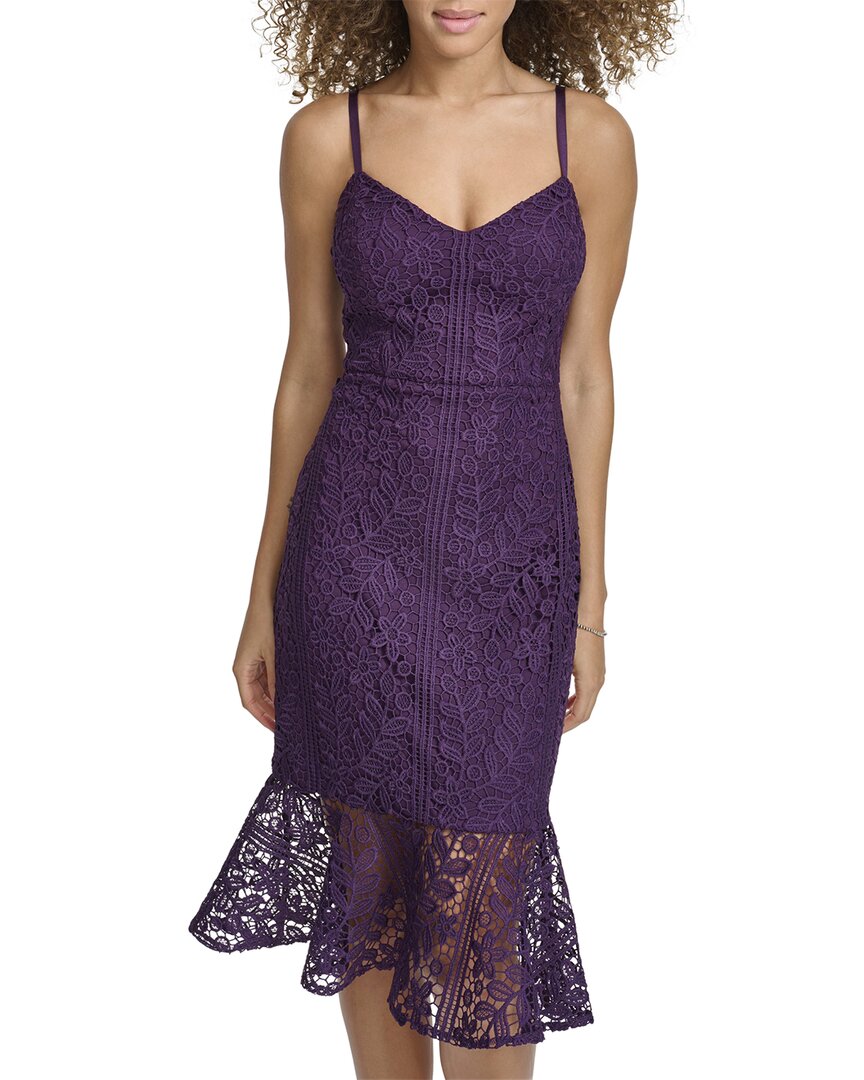 Siena Women's Floral-lace V-neck Sleeveless Dress