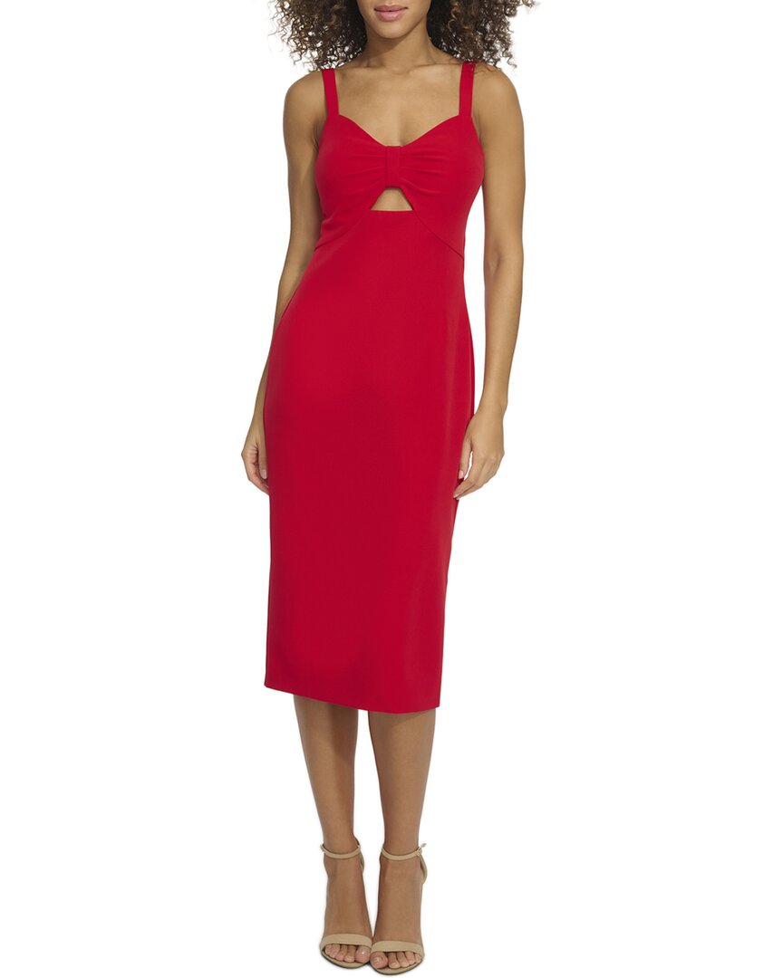 SIENA SIENA SOFT TOUCH GAB MIDI DRESS 