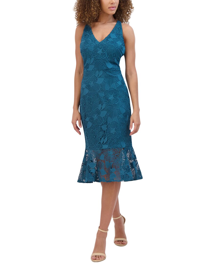 SIENA SIENA FLORAL LACE MIDI DRESS