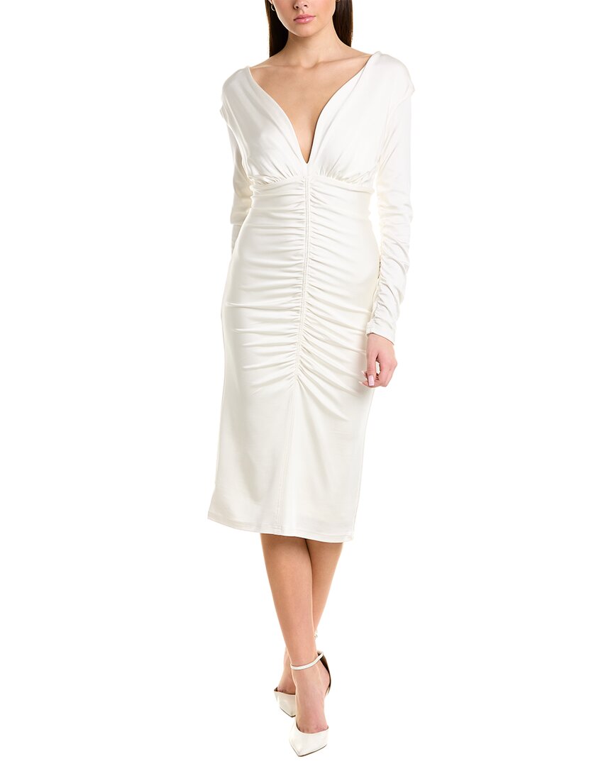 Shop Et Ochs Vivian Midi Dress In White