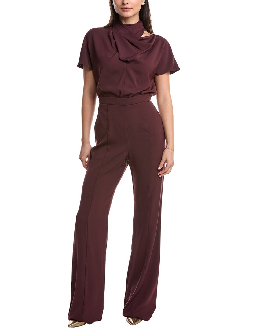Black Halo Estella Jumpsuit In Red