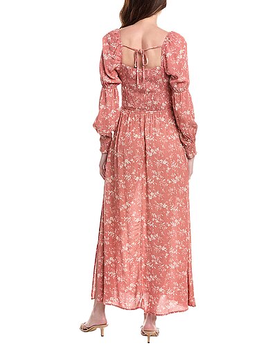 Tie-Neck Maxi Dress