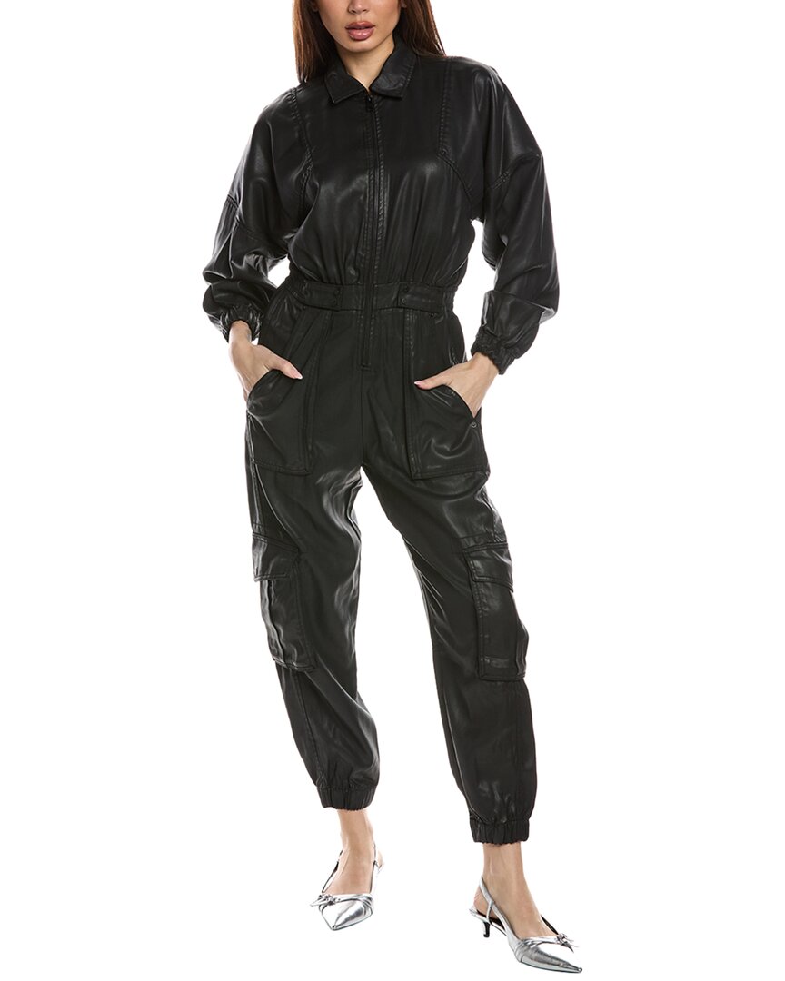Allsaints Frieda Denim Jumpsuit In Black