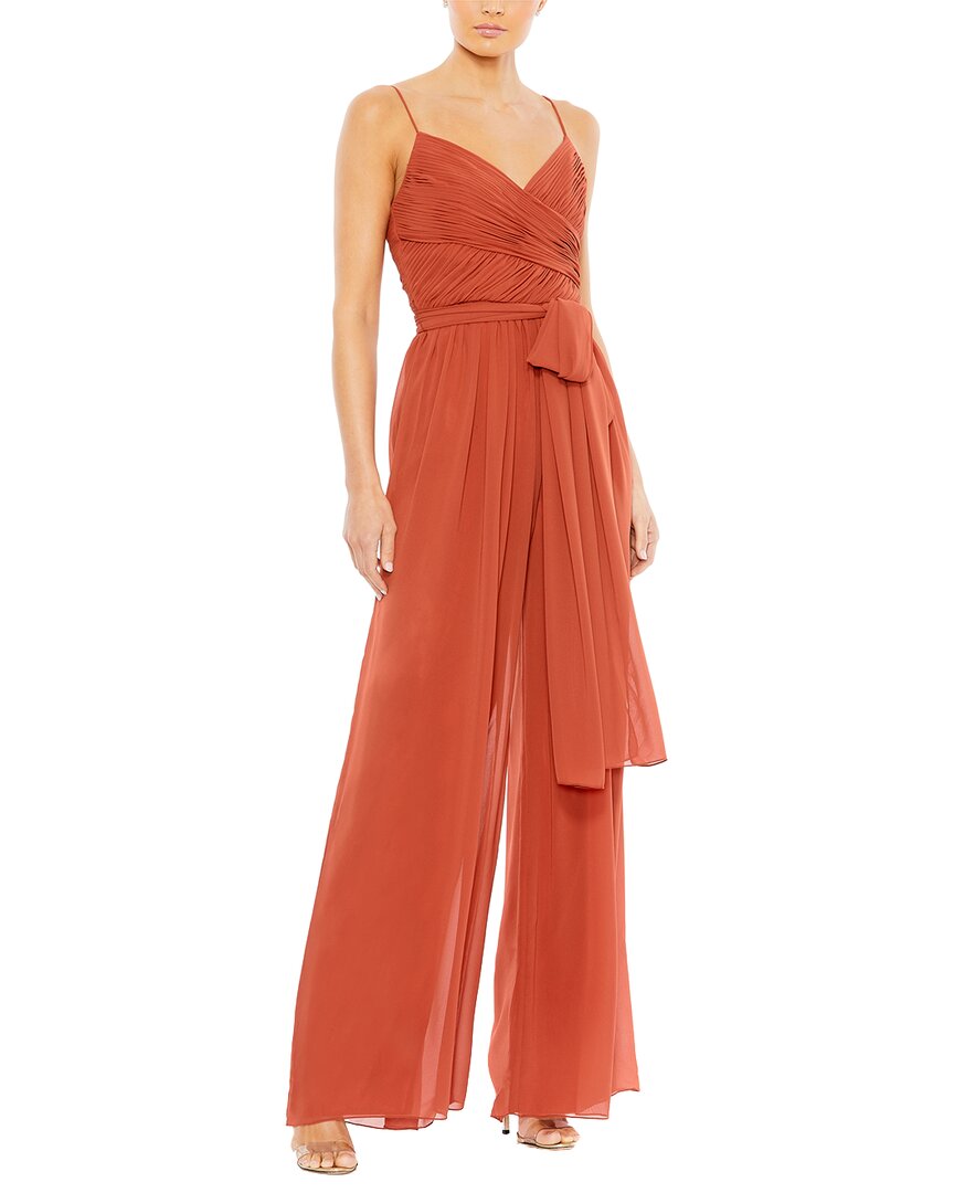 Mac Duggal Ruched Wide Leg Jumpsuit