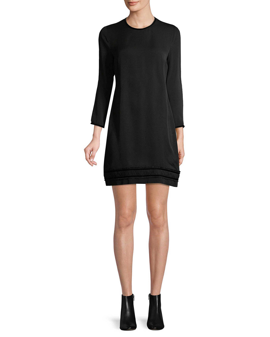 Image of DSQUARED Pleated Hem Shift Dress