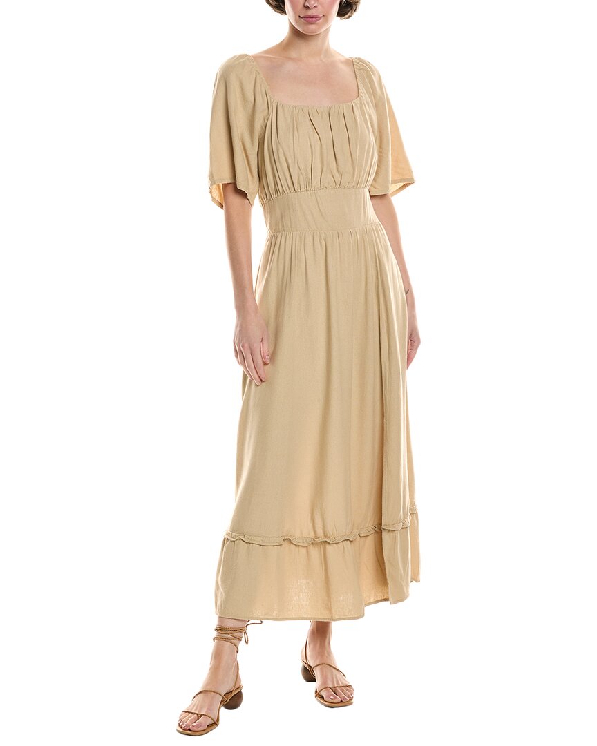 NICOLE MILLER NICOLE MILLER JADE LINEN-BLEND MIDI DRESS