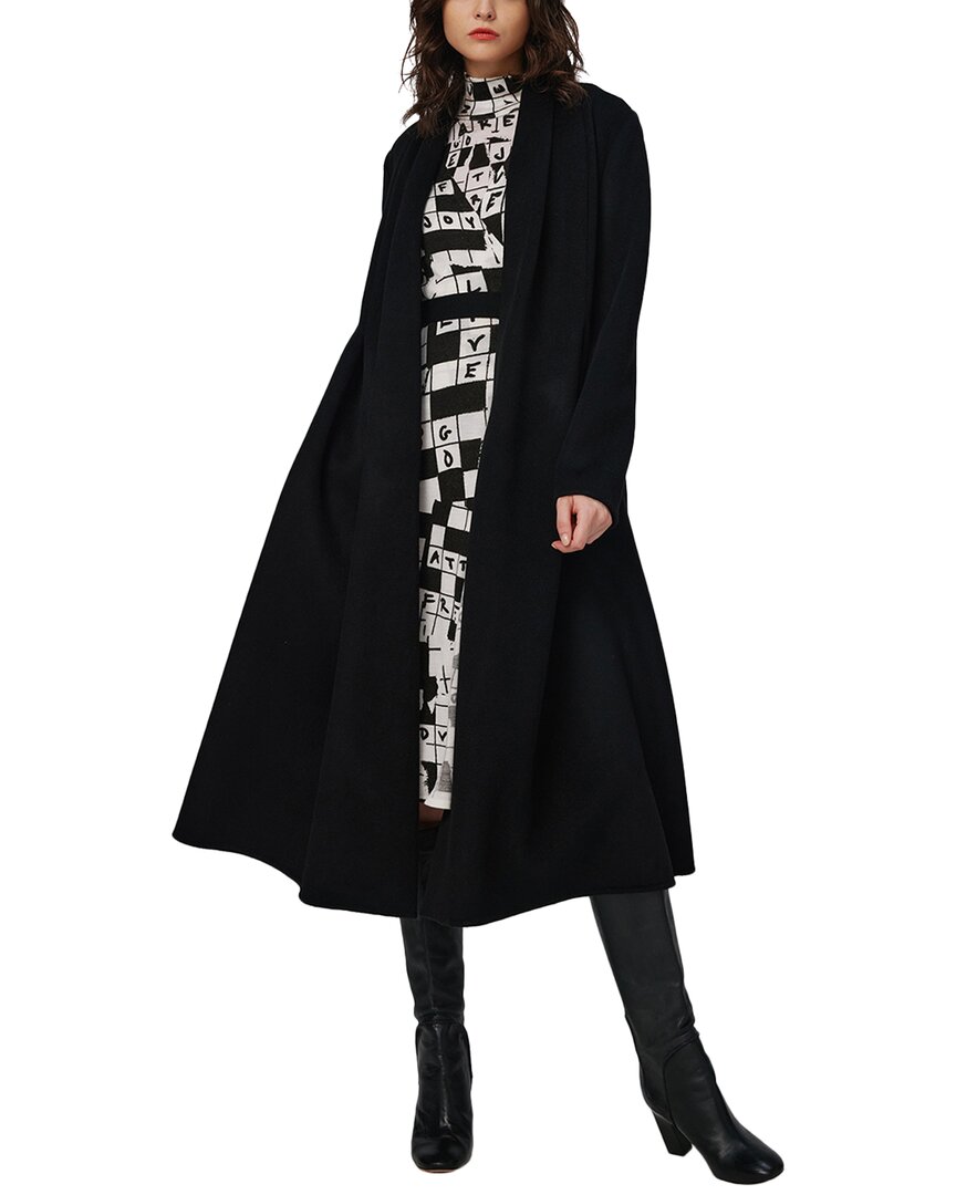 Diane Von Furstenberg Bubba Wool-blend Coat In Black