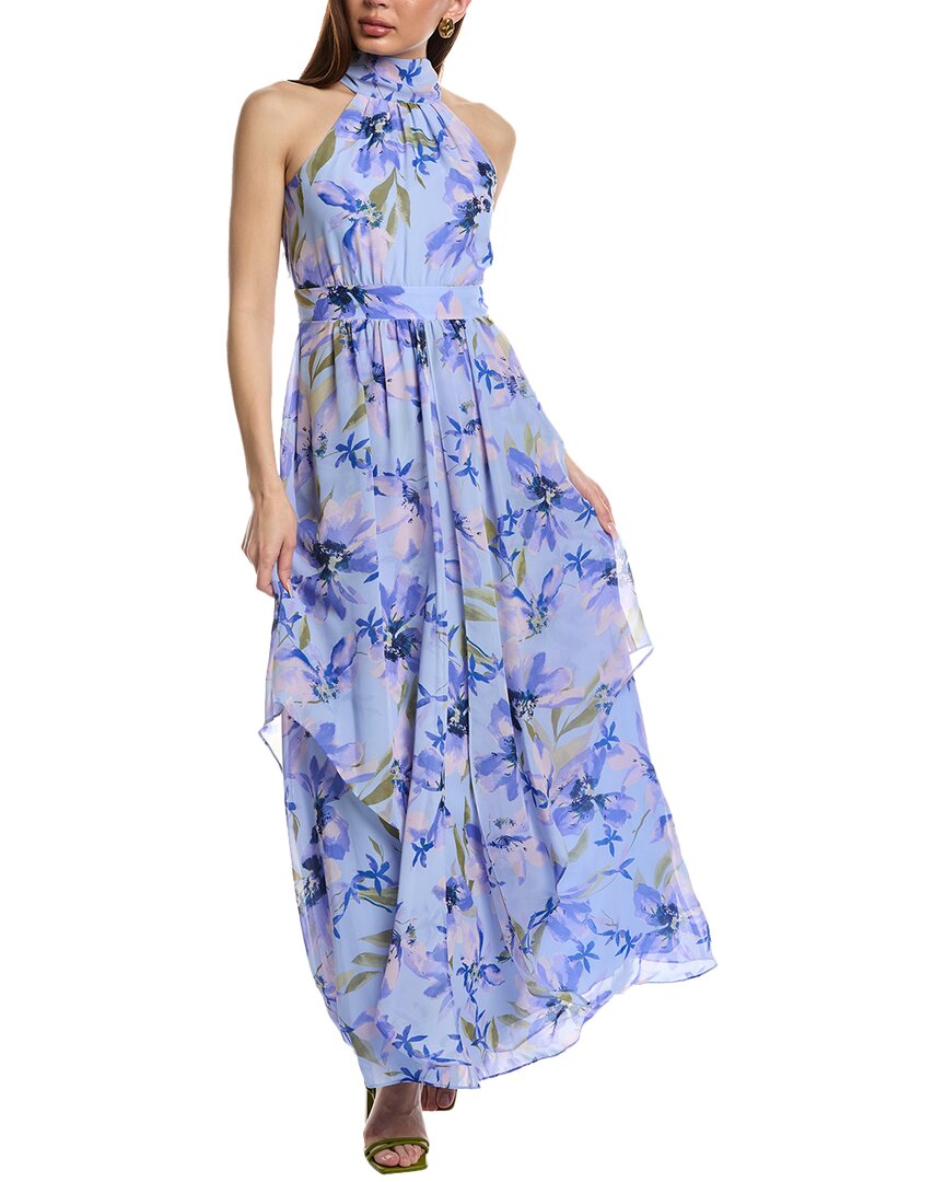 ELIZA J ELIZA J HALTER MAXI DRESS