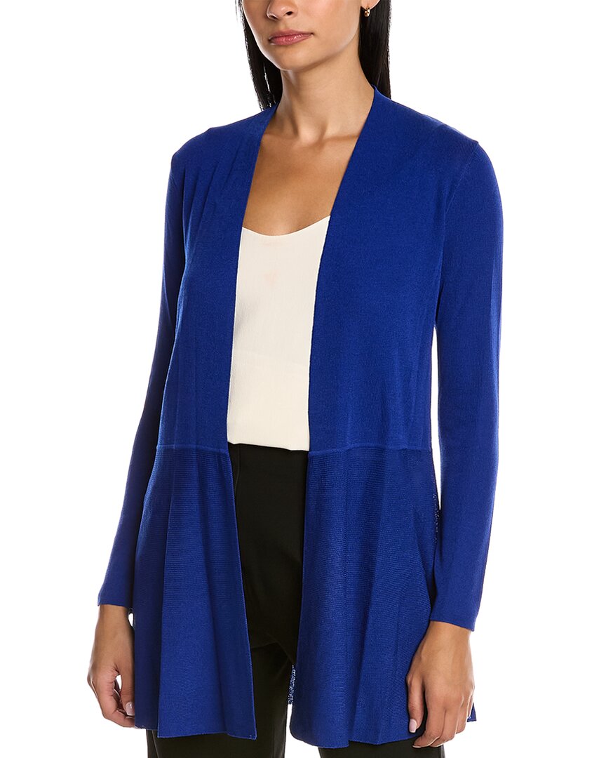 Anne Klein Monteray Open Knit Cardigan Sweater In Blue | ModeSens