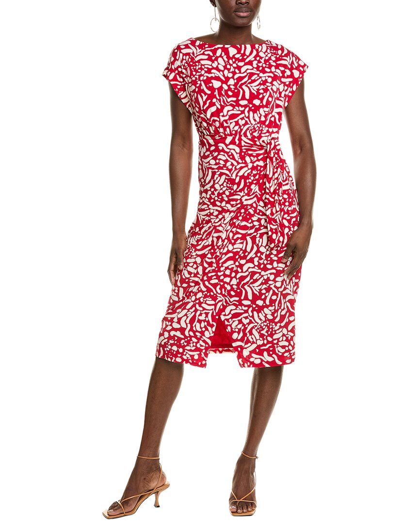 Maggy London Midi Dress In Red