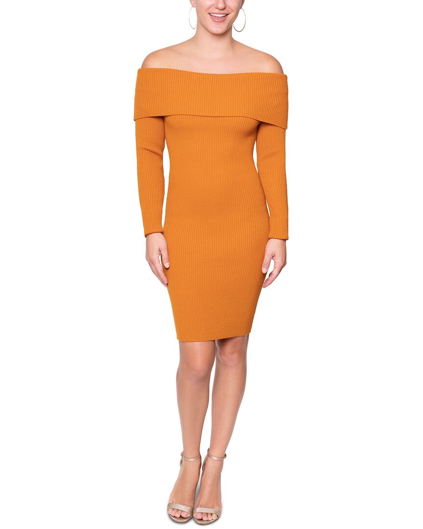 Rachel Rachel Roy Womens Drapey Midi Sweaterdress In Yellow