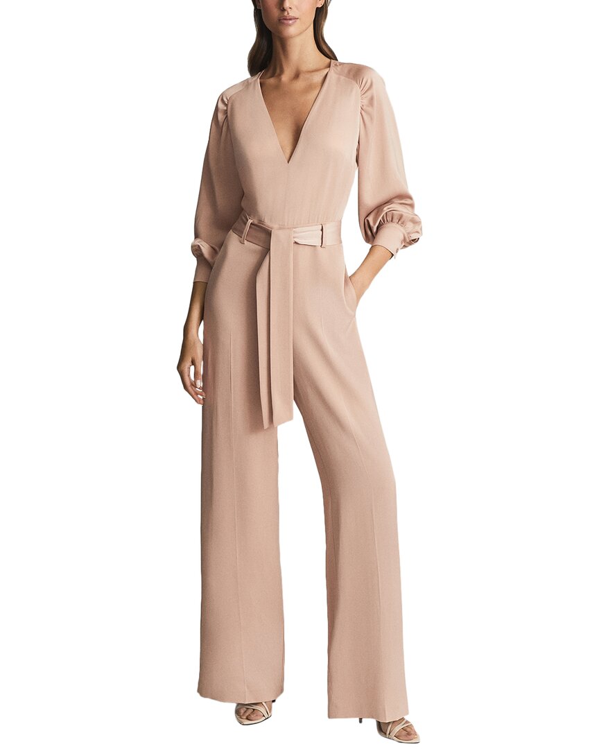 Reiss Elsa Sleeved Bridal Jumpsuit