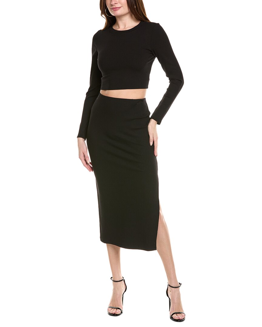 Bebe 2pc Rib Sweater & Skirt Set