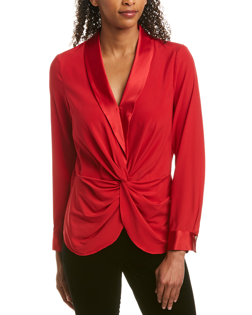 Image of Donna Karan New York Silk-Blend Top