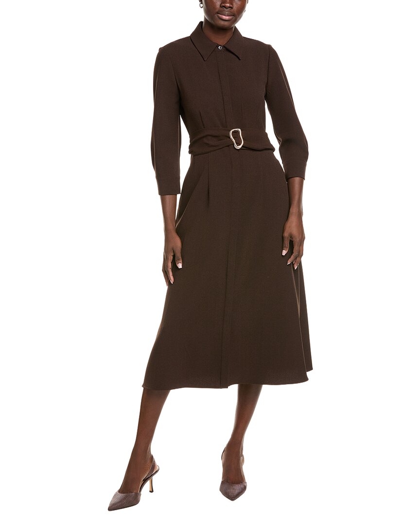Julia Jordan Shirtdress In Brown