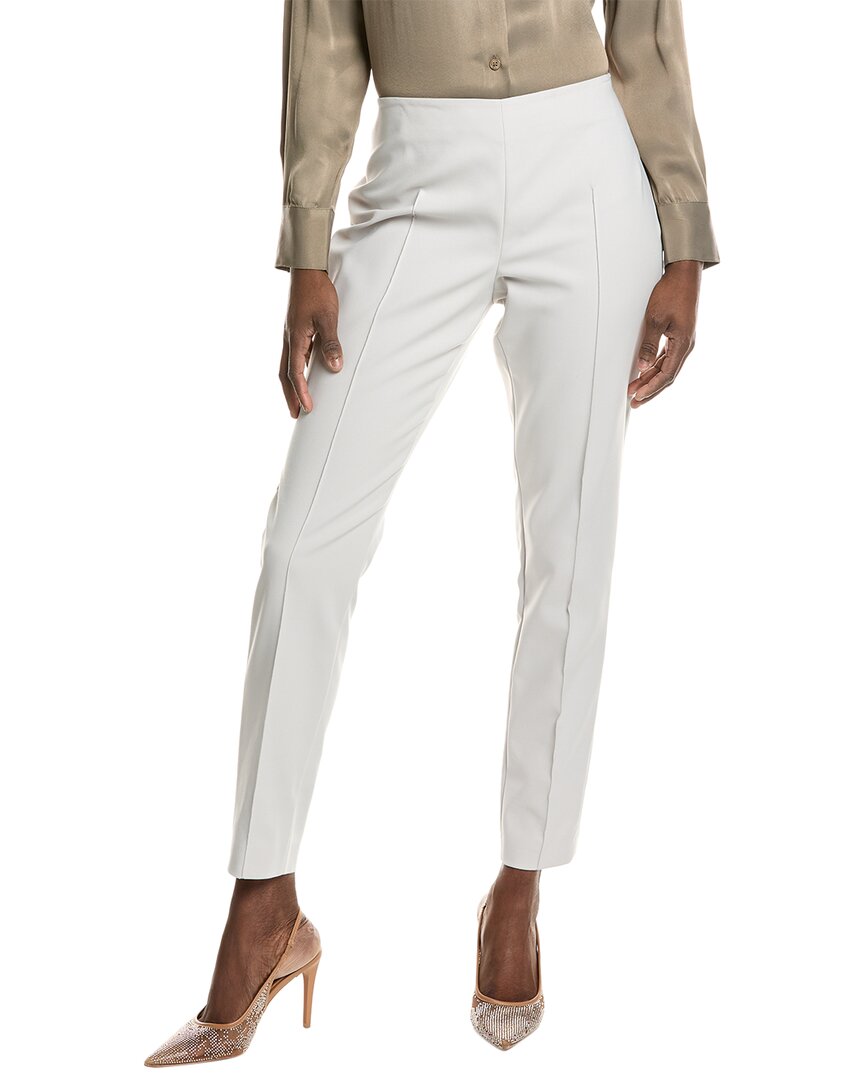 Akris Melissa Slim Techno Cotton Blend Pants In White