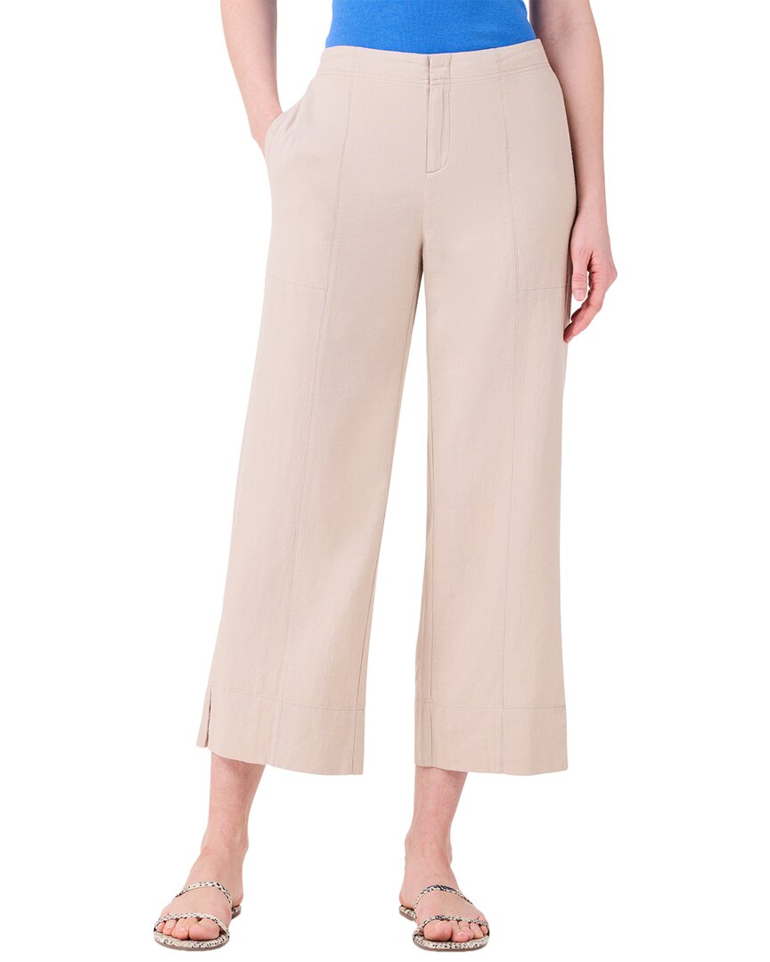 Nic + Zoe Nic+zoe Rumba Linen-blend Wide-leg Ankle Pant