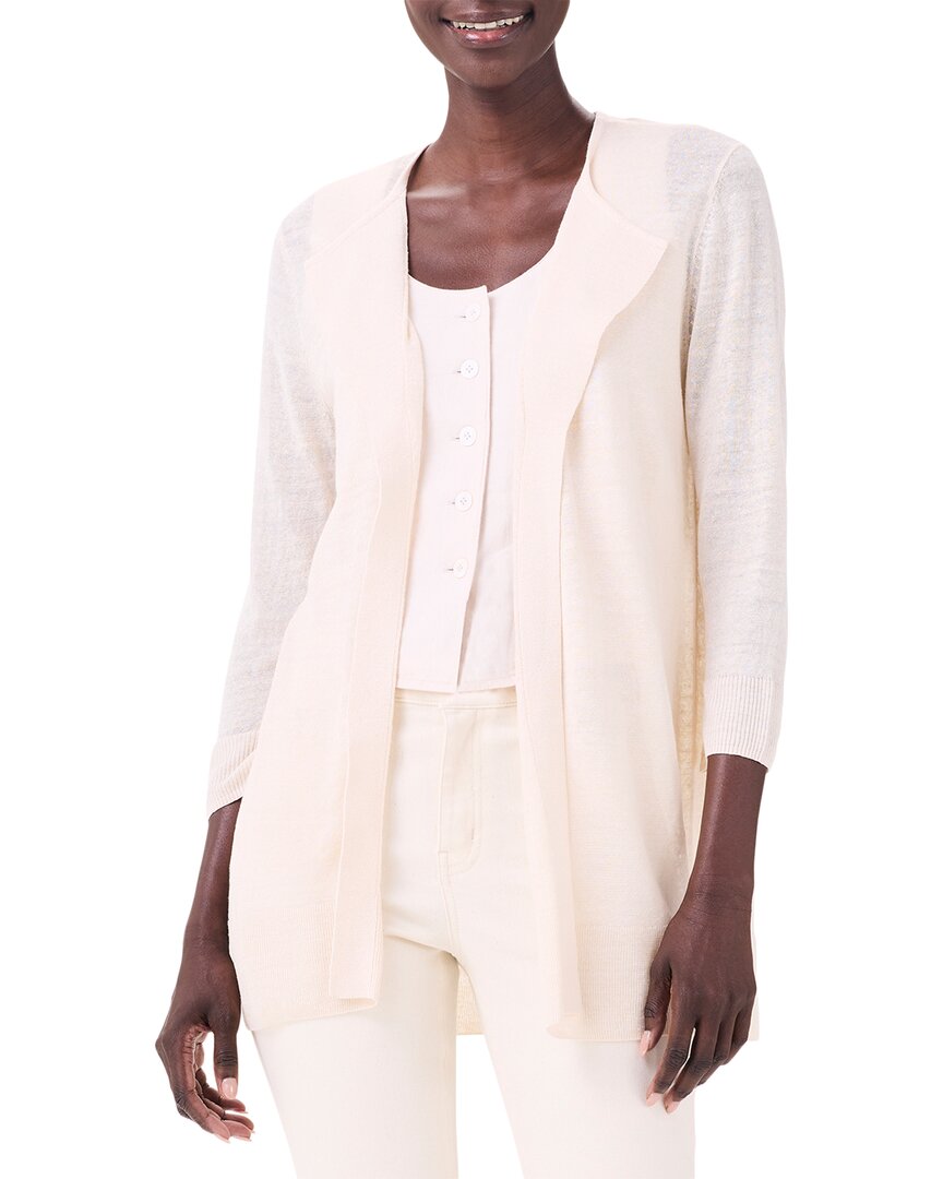 Shop Nic + Zoe Nic+zoe Featherweight Flyaway Linen-blend Cardigan