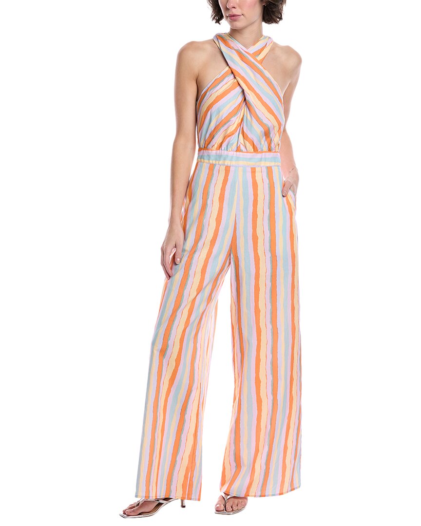 Fate Crossover Halter Jumpsuit In Multi