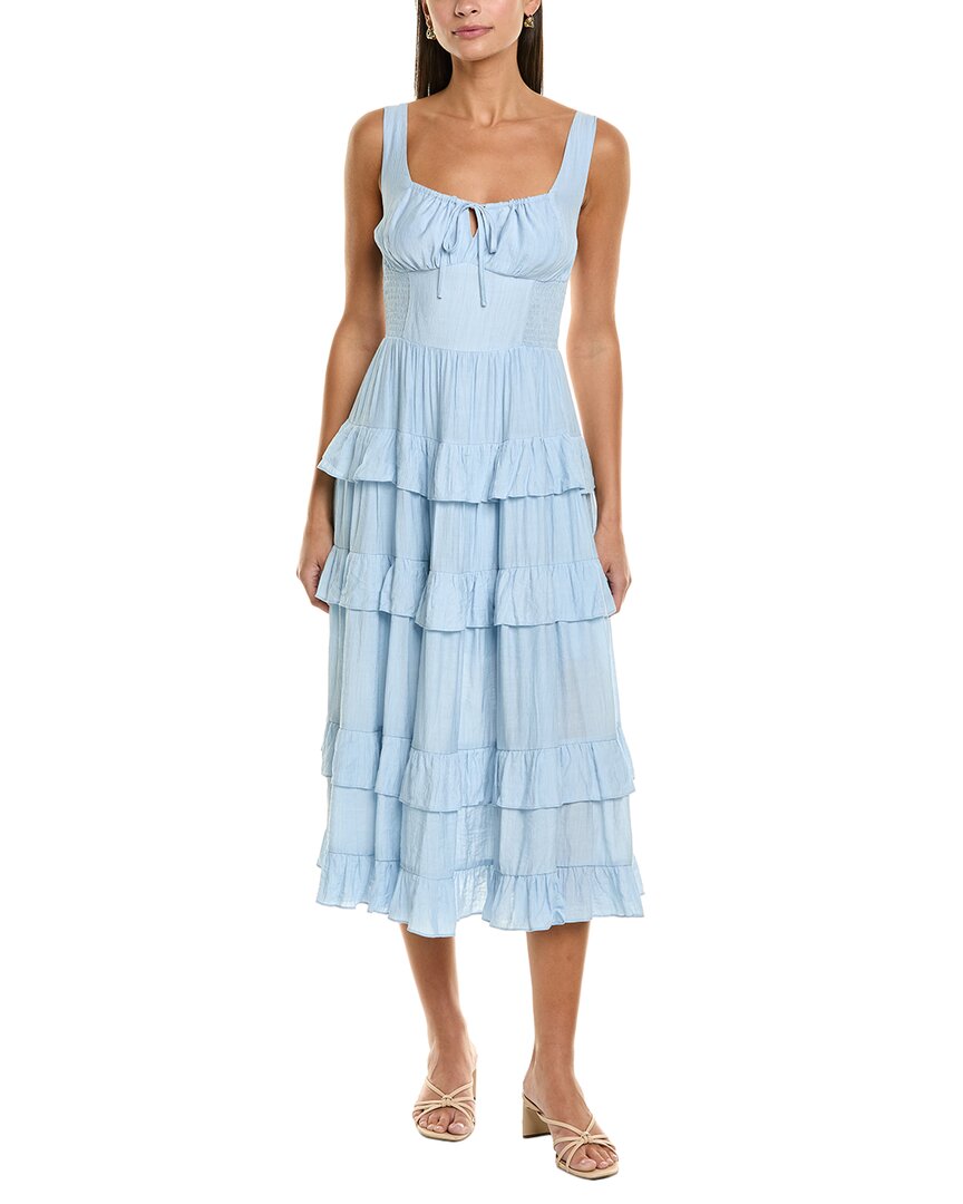 Maison Maar Maxi Dress In Blue