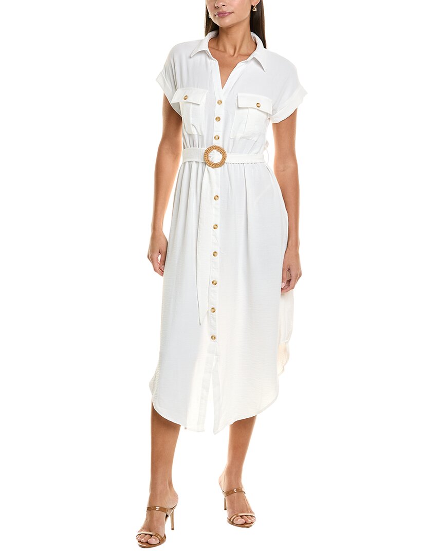 Maison Maar Midi Dress In White