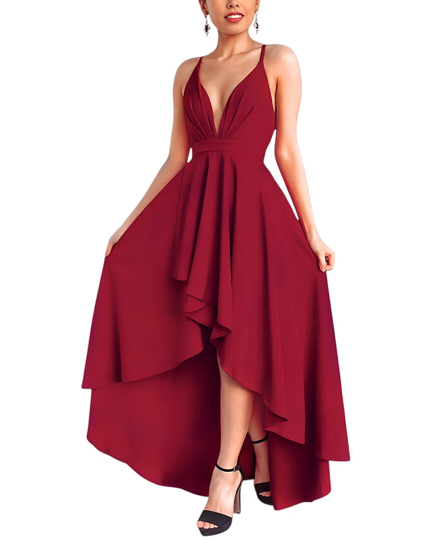 Silvia Rufino Maxi Dress In Red