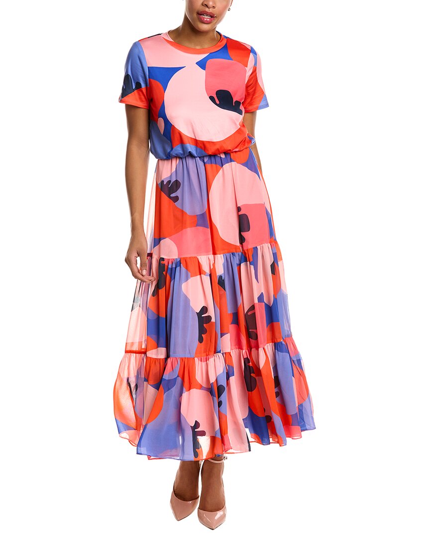 Hutch Alias Midi Dress In Blue ModeSens