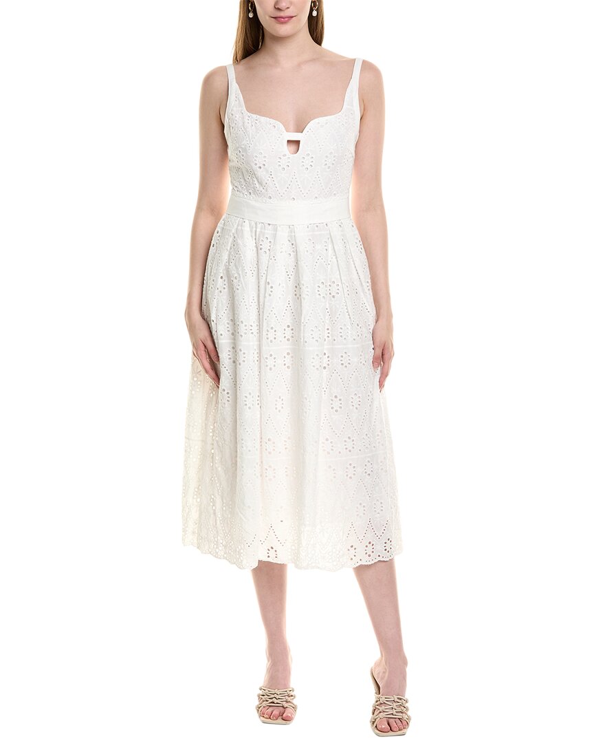 Jl Luxe Midi Dress In White