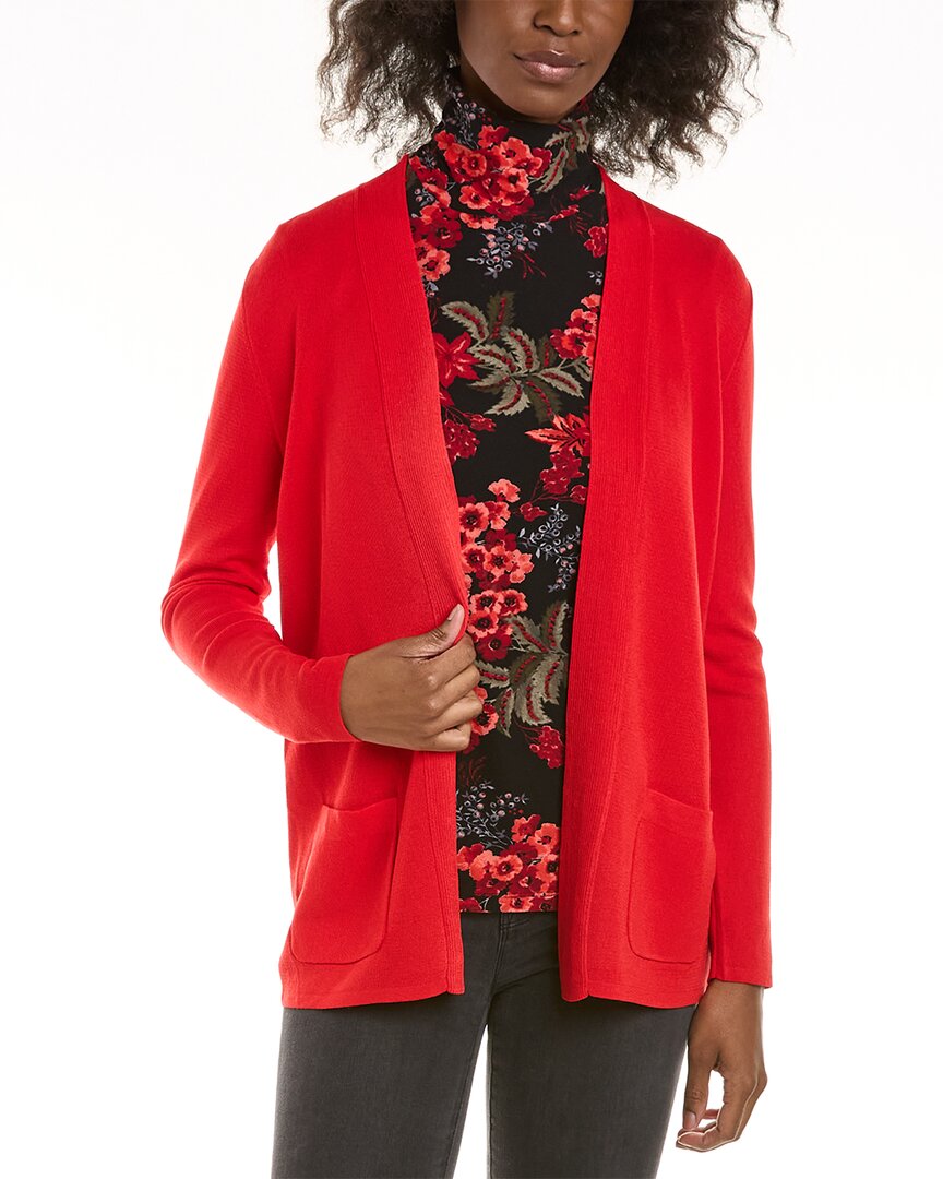 Jones New York Icon Cardigan In Red