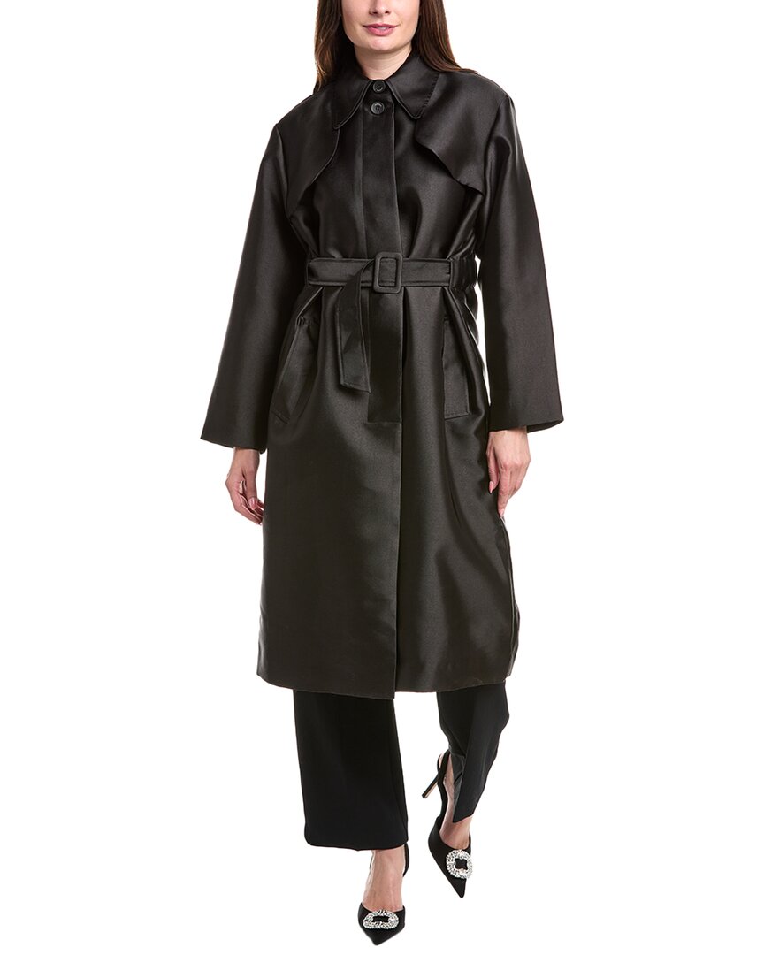 Sandro Wool-blend Jacket In Black