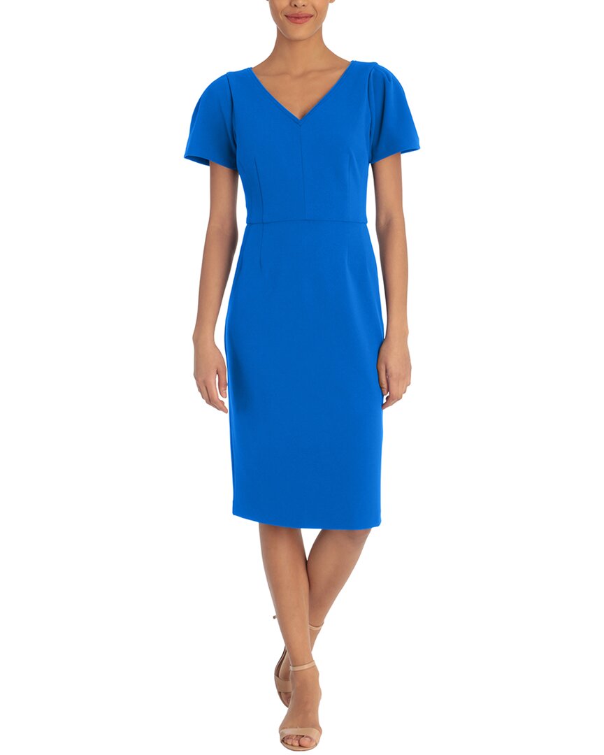 Maggy London Midi Dress In Blue