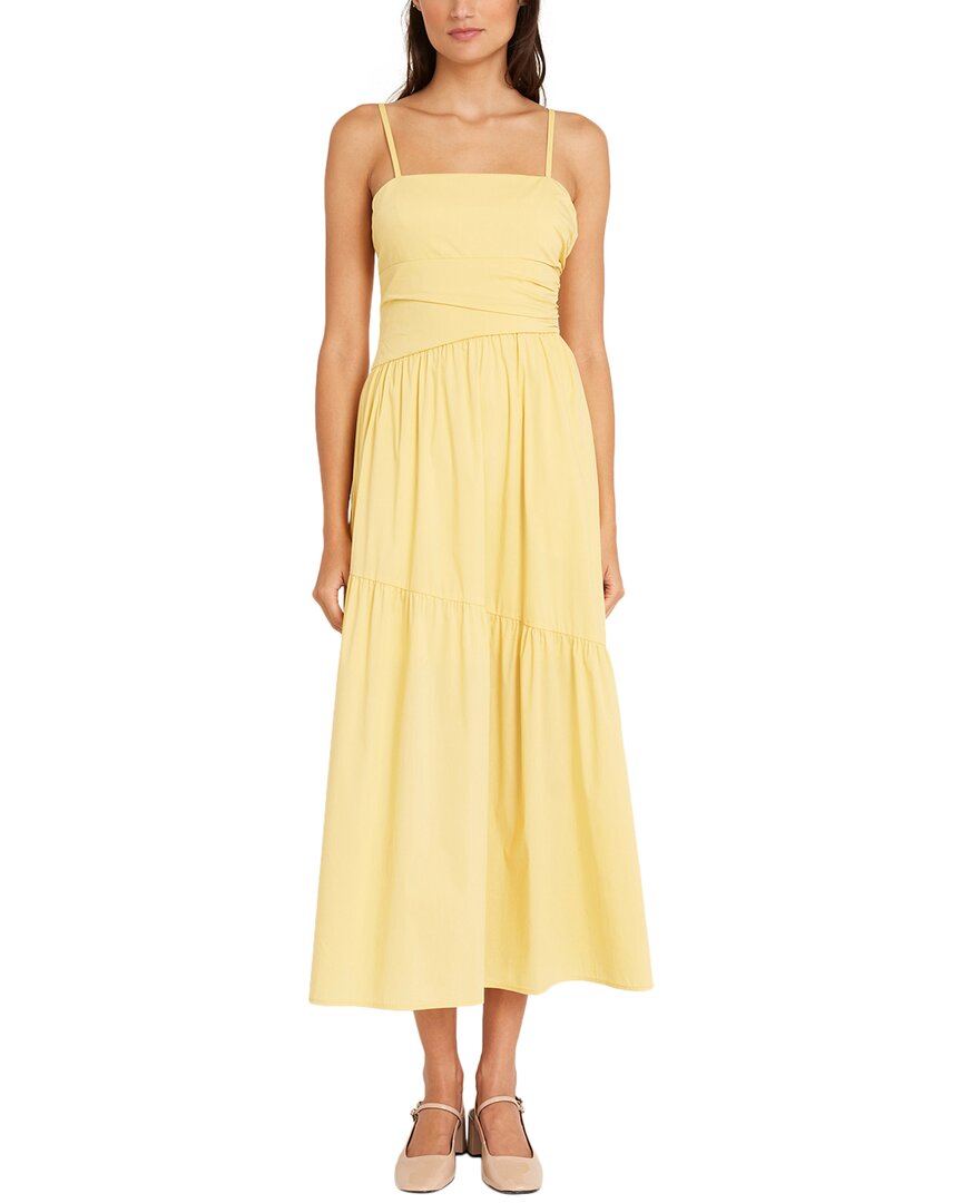 Luxely Midi Dress In Yellow