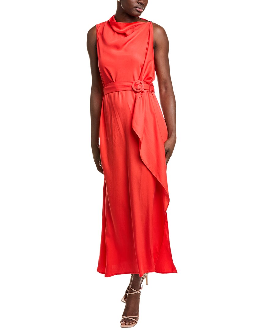 Bgl Midi Dress In Red