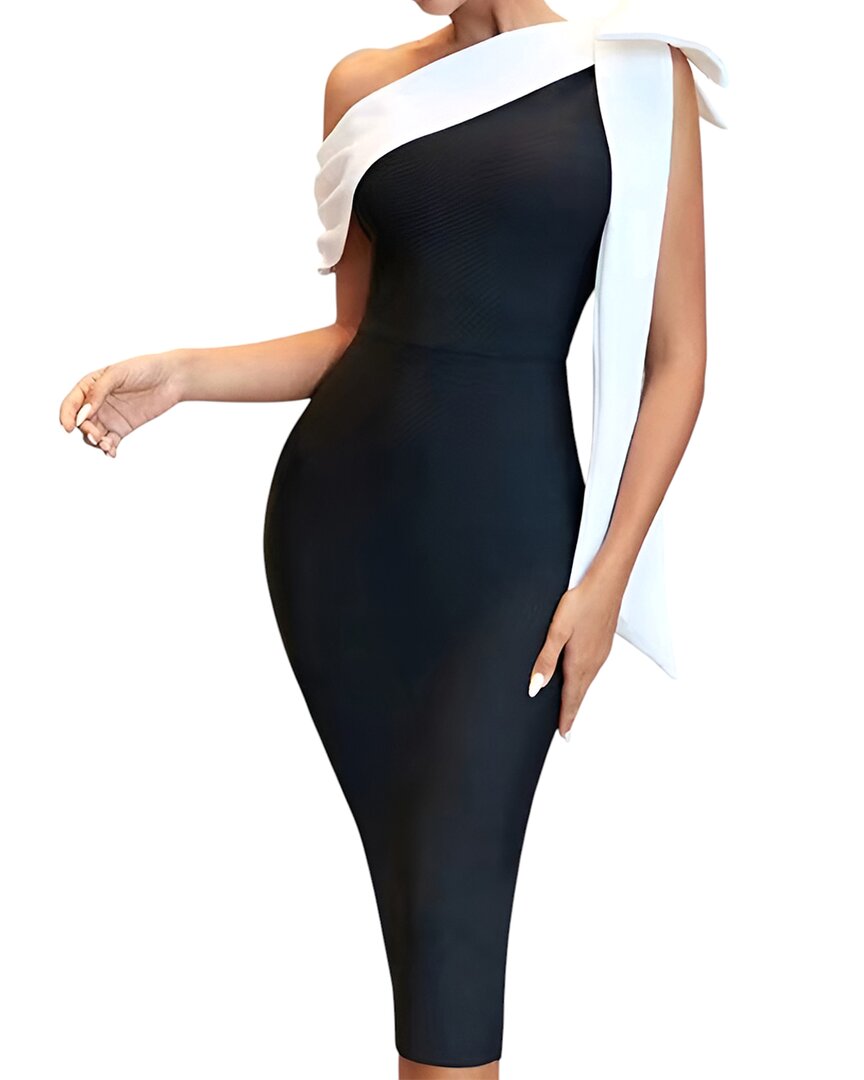 Daniele Oro Mini Dress In Black