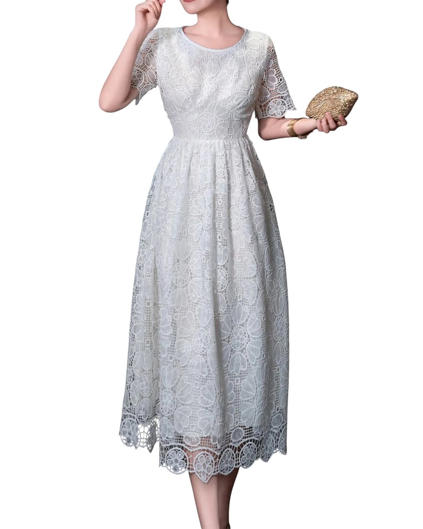 Burryco Silk-blend Dress In Gray