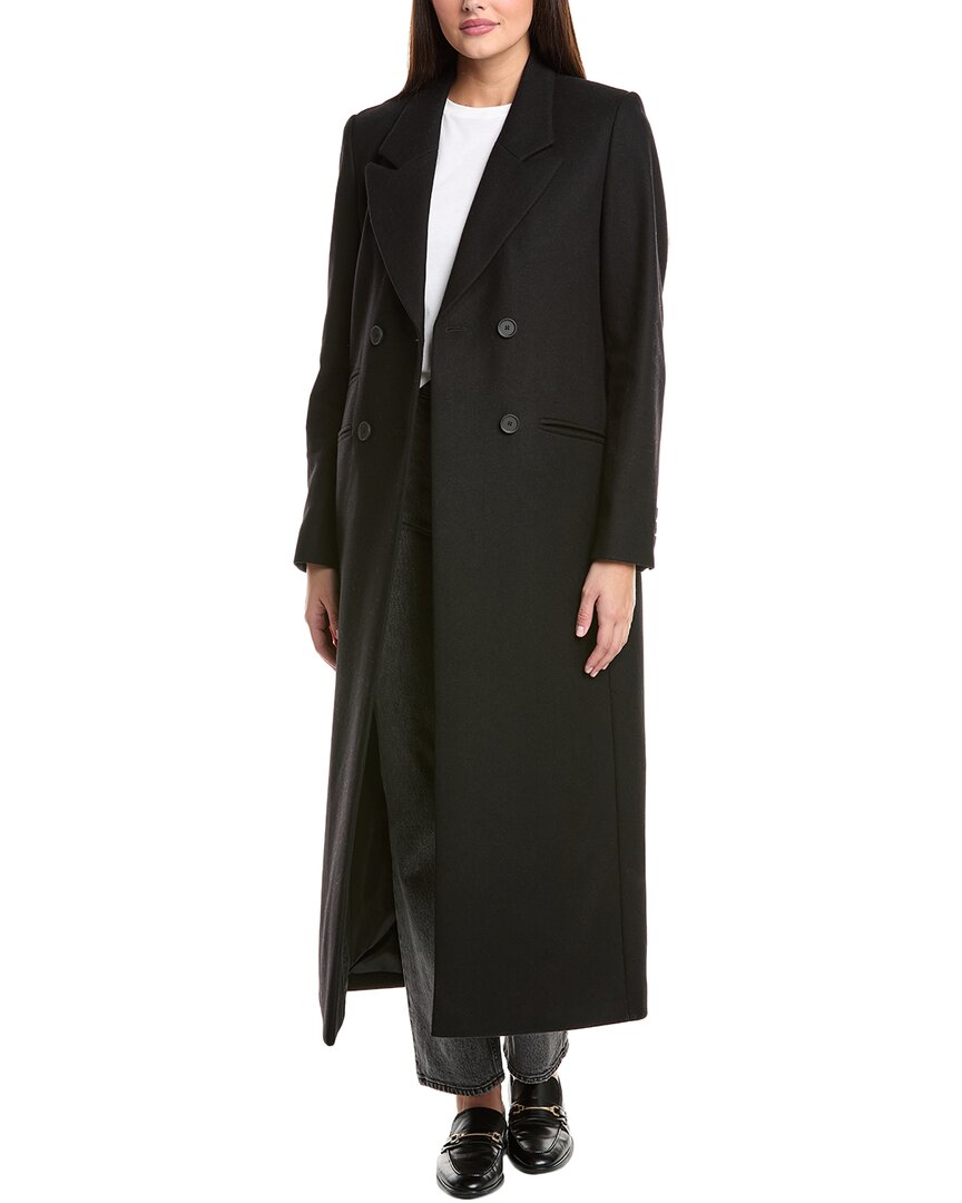 Allsaints Ellen Wool & Cashmere-blend Coat In Black