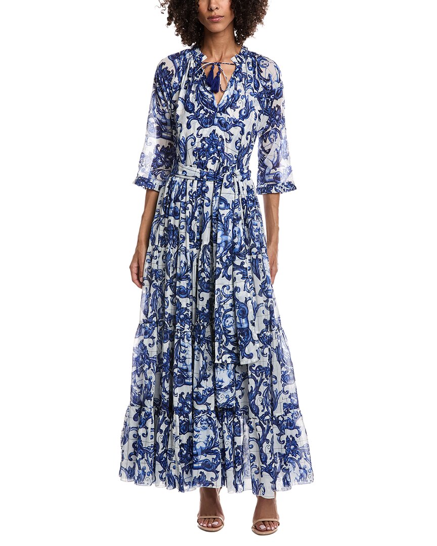 Samantha Sung Eva Maxi Dress In Blue