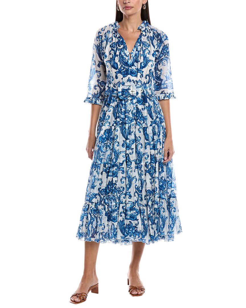 Samantha Sung Melanie Midi Dress In Blue