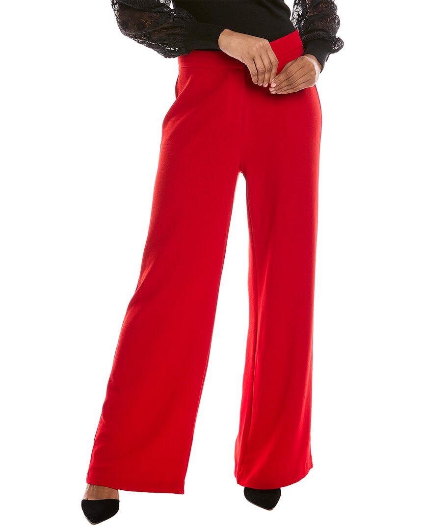 Nanette Lepore Nanette By Wide Leg Crepe Pant In Red