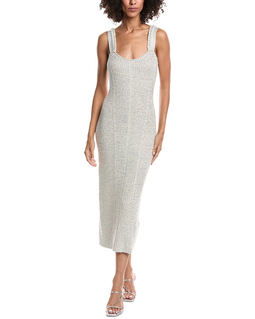 Amur Indiyah Metallic Knit Midi Dress In Multi