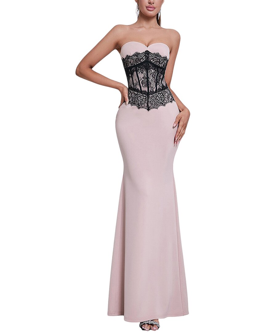 Bella Desert Maxi Dress In Pink
