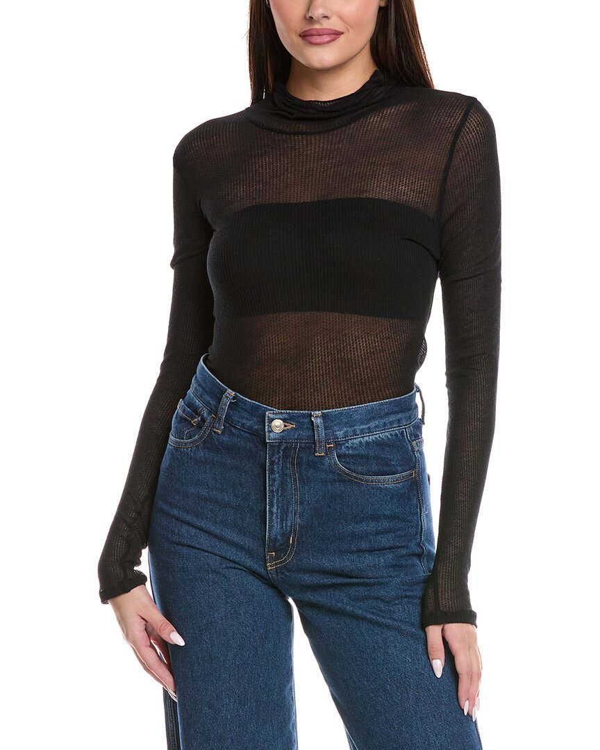 Majestic Filatures Cashmere-blend Top In Black